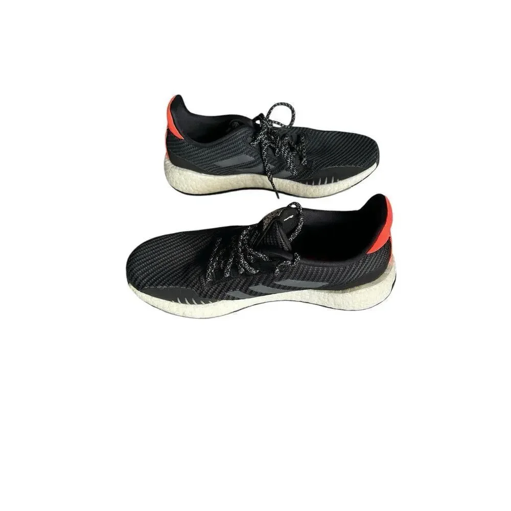 Adidas Mens PulseBoost HD CLU 600001 Black Running Shoes Sneakers Size 7